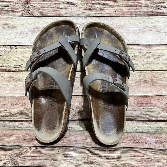 Birkenstock Brown Leather Mayari Sandals - Picture 6 of 9